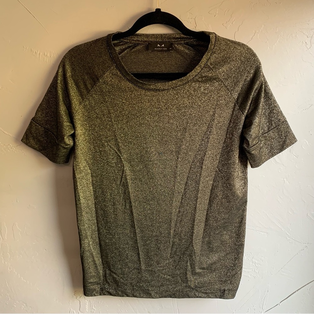 Modstrom Womens‎ Gold Tshirt Size XS